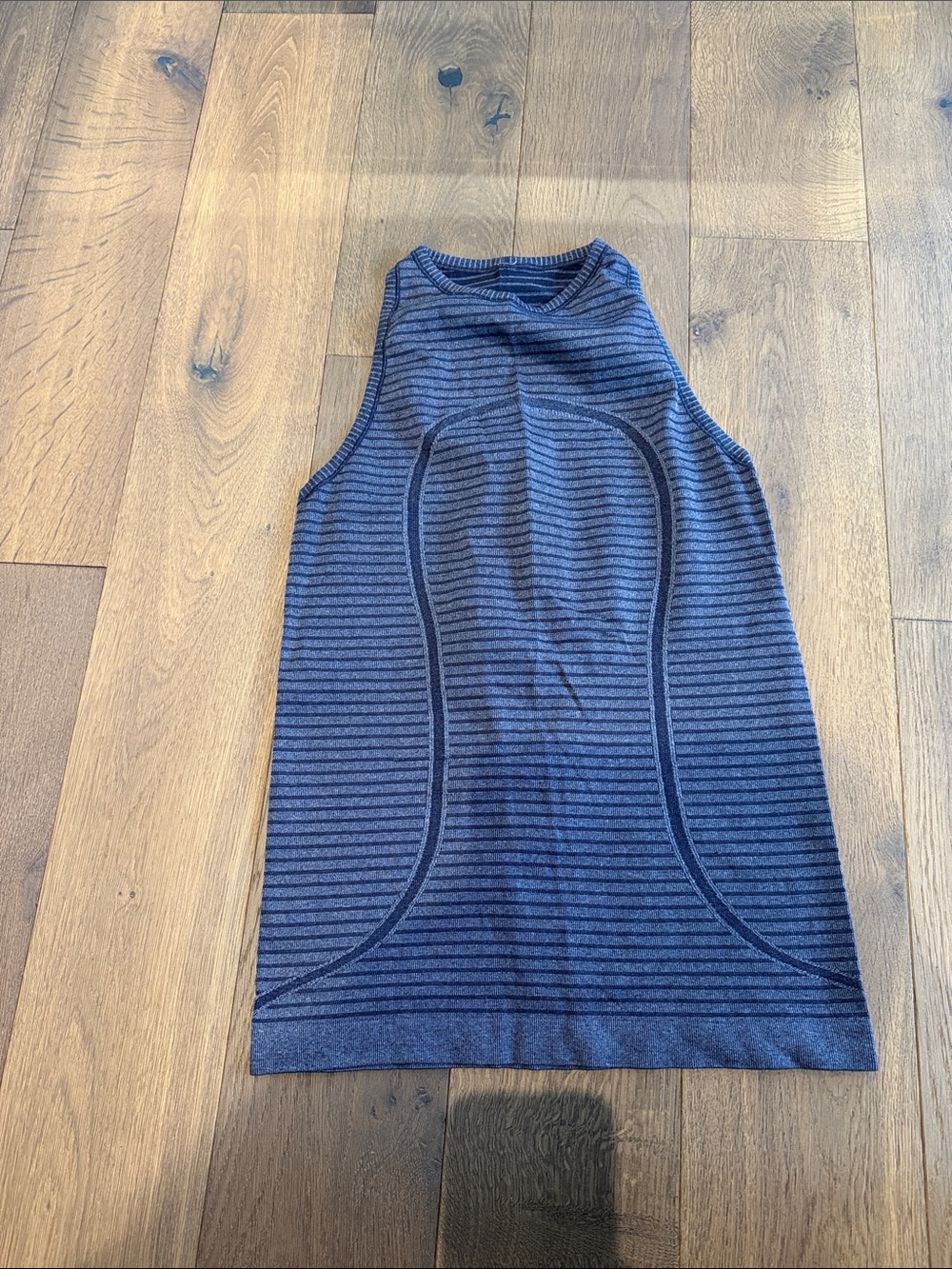 EUC Lululemon Striped Racerback Tank - Gray
